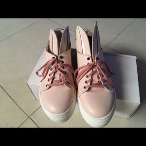 Pink bunny shoes